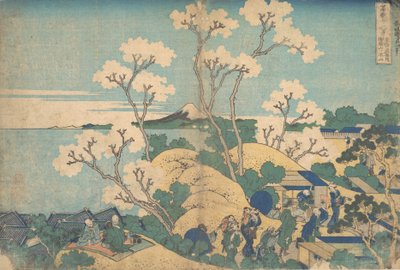 Fuji f rom Gote Nyama és Shinagawa Otote Városi fokozat Városi fokozat Shinagawa Gote Nyama nem j. .. .. , szúnyog. 1830-32. alkotó: Katsushika Hokusai