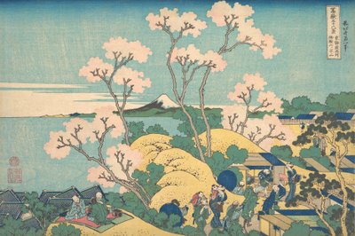 Fuji f rom Gote Nyama hang Te Urban fokozat Shinagawa Városi fokozat Shinagawa Gote Nyama nem j. .. .. , szúnyog. 1830-32. alkotó: Katsushika Hokusai