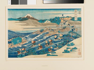 Fuji a Kanaya felől a Tōkaidō úton alkotó: Katsushika Hokusai
