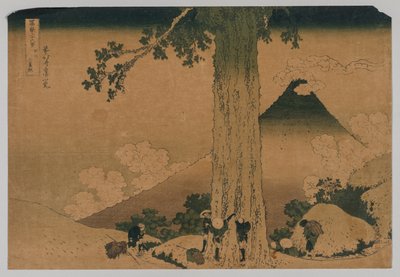 Fuji a Mishima-hágóból, Koshu tartományból alkotó: Katsushika Hokusai