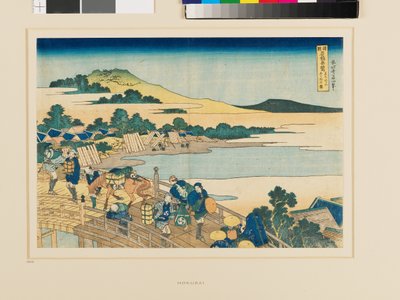 Fukui híd Echizen tartományban alkotó: Katsushika Hokusai