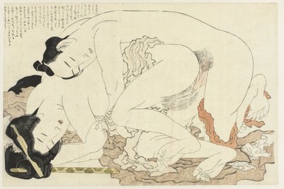Házas nő szeretőjével Az Adonis növény (sorozat címe) Fukujuso (sorozat címe) alkotó: Katsushika Hokusai