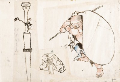 Hotei, 19. század első negyede... alkotó: Katsushika Hokusai