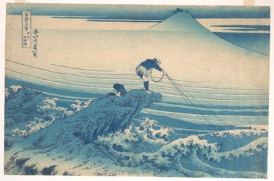 Kajikazawa a Kai tartományban (Kōshū Kajikazawa), a „A Fuji-hegy harminchat látképe” (Fugaku sanjūrokkei) című sorozatból alkotó: Katsushika Hokusai