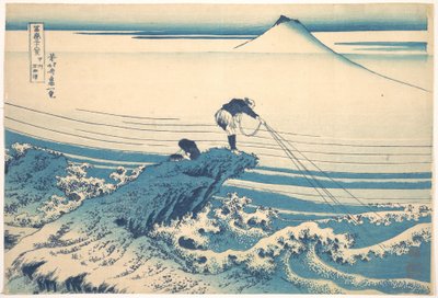 Kajikazawa a Kai tartományban (Kōshū Kajikazawa), a „A Fuji-hegy harminchat látképe” (Fugaku sanjūrokkei) című sorozatból alkotó: Katsushika Hokusai
