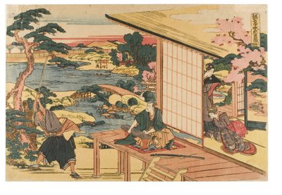 Kanadehon Chushingura (A hűséges tartótisztek kincstára), 2. felvonás alkotó: Katsushika Hokusai