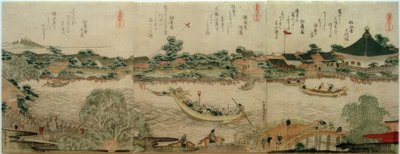 Kulthalle des Komagata-Tempels alkotó: Katsushika Hokusai