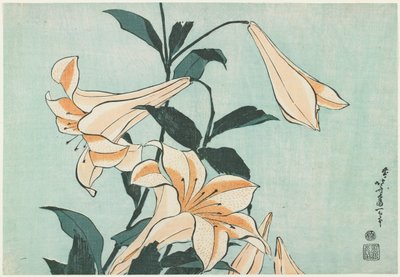 Liliomok alkotó: Katsushika Hokusai