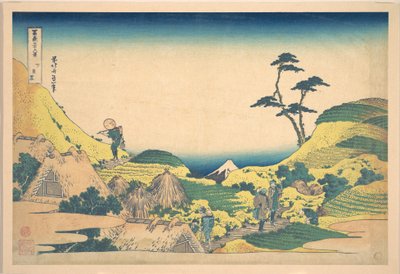Alsó Meguro (Shimo Meguro), a „A Fuji-hegy harminchat látképe” (Fugaku sanjūrokkei) című sorozatból alkotó: Katsushika Hokusai