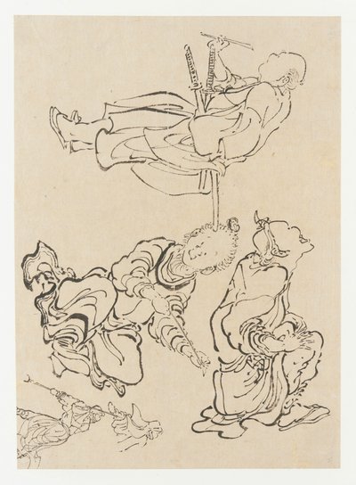 Vegyes alakok, 18. század vége-19. század eleje. alkotó: Katsushika Hokusai