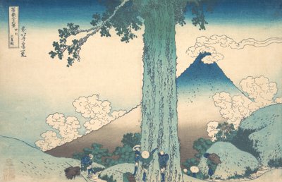 Mishima-hágó Kai tartományban Koshu Mishima goe, a Thirty-six Views ... sorozatból, kb. 1830-32. alkotó: Katsushika Hokusai