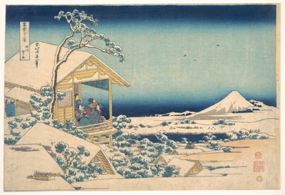 Hó utáni reggel Koishikawában, Edóban (Koishikawa yuki no ashita), a „A Fuji-hegy harminchat látképe” (Fugaku sanjūrokkei) című sorozatból alkotó: Katsushika Hokusai