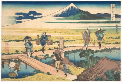 Nakahara a Sagami tartományban (Sōshū Nakahara), a „A Fuji-hegy harminchat látképe” (Fugaku sanjūrokkei) című sorozatból alkotó: Katsushika Hokusai