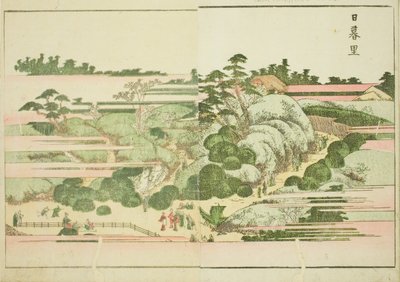 Nippori, a "Keleti mulatságok képeskönyve (Ehon Azuma asobi)" című illusztrált könyvből alkotó: Katsushika Hokusai