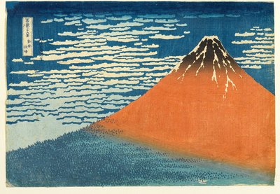 No. 8 Fuji tiszta időben/ Vörös Fuji, Edo-korszak, 1831-33 körül (fametszet, papír) alkotó: Katsushika Hokusai