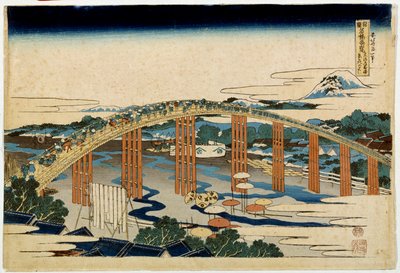Okazaki Yahagi B Ri d Geo Ver Urban fokozat. Japán alvás p Hayashi t, Hokusai (1760-1894) alkotó: Katsushika Hokusai