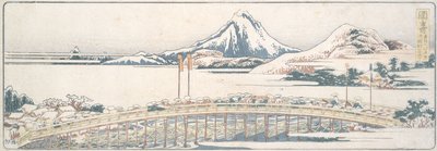 Okazaki, a „Tavasz örömeinek ötvenhárom állomása” című sorozatból alkotó: Katsushika Hokusai