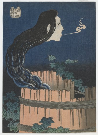 Száz szellemmese: Sarayashiki, Edo-korszak, 1831-32 (színes fatömbnyomat) alkotó: Katsushika Hokusai