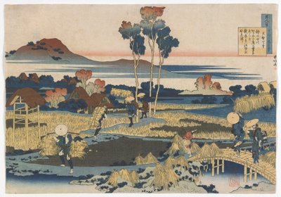 Száz költő, egy-egy vers, ahogy a ápolónő elmagyarázta: Tenji (Tenchi) Edo-korszak, 1835 (színes fatömbnyomat) alkotó: Katsushika Hokusai