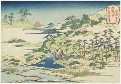 Szent medence Jo_gakuban, 1832 körül alkotó: Katsushika Hokusai