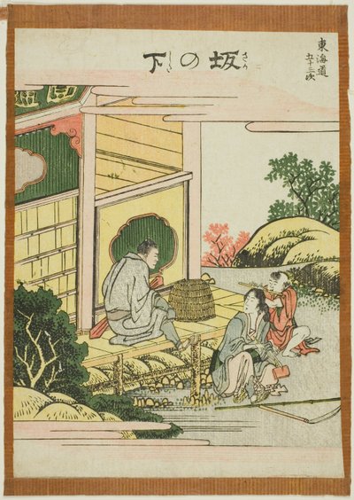 A lejtő alatt, a te sorozattól `` Ötvenhárom városi fokozatú S tachi hang (városi fokos főhegy következik) alkotó: Katsushika Hokusai