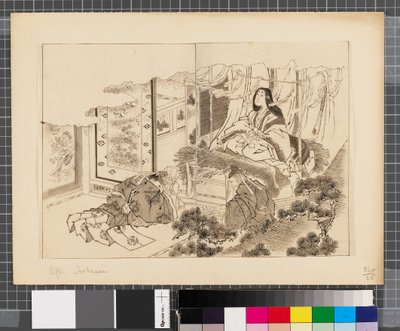 Jelenetek a japán-koreai háborúból, 18. század vége-19. század első fele (tus és tusfesték, papír) alkotó: Katsushika Hokusai