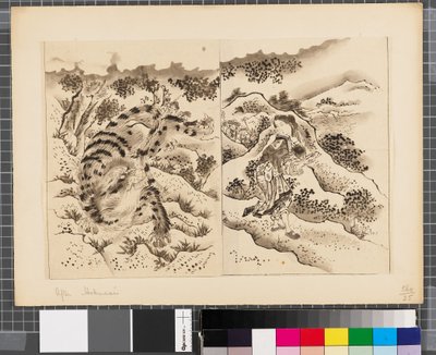 Jelenetek a japán-koreai háborúból, 18. század vége-19. század első fele (tus és tusfesték, papír) alkotó: Katsushika Hokusai