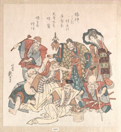 A szerencse hét istene alkotó: Katsushika Hokusai