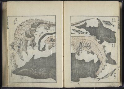 Vázlatfüzet (fanyomat) alkotó: Katsushika Hokusai