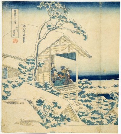 Havas reggel Koishikawában, 1831-34 körül (fatömb) alkotó: Katsushika Hokusai