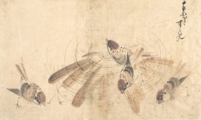 Veréb, kb. 1825. alkotó: Katsushika Hokusai
