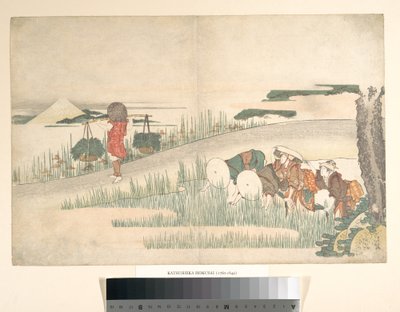 Tavasz a rizsföldeken alkotó: Katsushika Hokusai