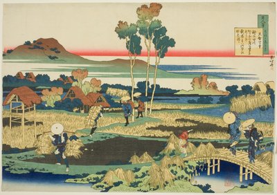 Tenji Tenno (The Emperor Tenji), az első költő a Száz költő száz versei sorozat első költője, a nővér magyarázata alkotó: Katsushika Hokusai
