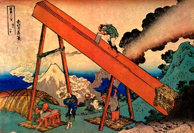 A Fuji a Totomi hegyekből, 1830-1833. alkotó: Katsushika Hokusai
