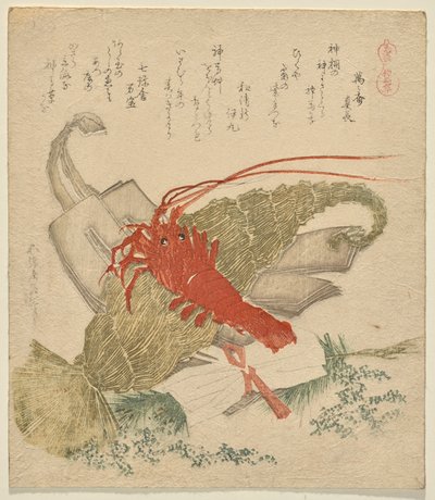 A Szent Lófű és más újév alkotó: Katsushika Hokusai