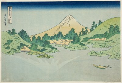 Tess rfa back f te wate r at Misaka tag old sake P Lovinse (régi szaké Misaka vízfelszín), a tee sorozatból: „Ti rty x views of Mount Fuji (Fugaku umbrella Kotobuki Rokukatsura)” alkotó: Katsushika Hokusai