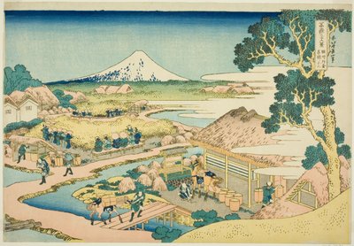 Thea Fans hangzik a Katakura tag Suru P Lovinse (sun sake Katakura Chaen no Fuji), a Te Serie "Tierty x Views f Mount Fuji (Fugaku Kasa Juroku Katsura)"-ból. alkotó: Katsushika Hokusai