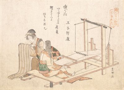 A Szövőgyár, kb. 1802. alkotó: Katsushika Hokusai
