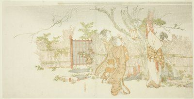 Három nő egy szilvafa alatt éjjel alkotó: Katsushika Hokusai