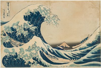 Under the Wave off Kanagawa (fatömbnyomat) alkotó: Katsushika Hokusai