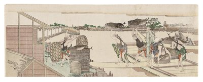 A bonito kirakodása a piacra alkotó: Katsushika Hokusai