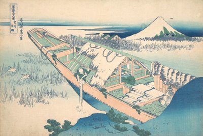 Ushibori Hitachi tartományban Joshu Ushibori, a Thirty6 Views of ... sorozatból, kb. 1830-32. alkotó: Katsushika Hokusai