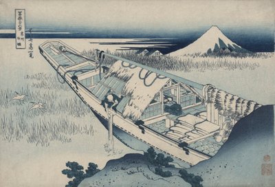 Ushibori Hitachi tartományban, a Harminchat kilátás a Fuji-hegyre sorozatból alkotó: Katsushika Hokusai