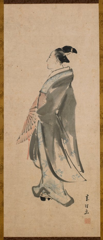 Fiatalember, Edo-korszak, kb. 1795-1798. alkotó: Katsushika Hokusai