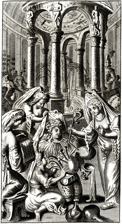 A fantasztikus szökőkút, amely megadja a bor ízét annak, aki issza (Rabelais) alkotó: 