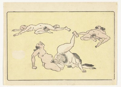 Férfi és nő párkapcsolata The Big Tail (sorozat címe) alkotó: Kawanabe Kyosai