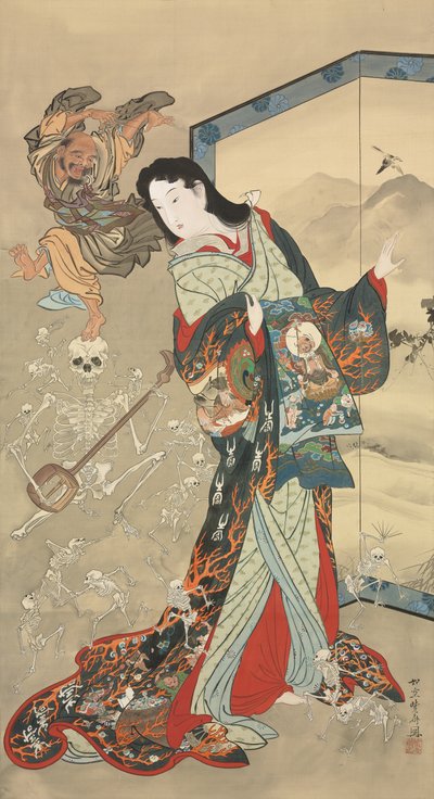 Pokoli forró víz alkotó: Kawanabe Kyosai