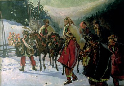 Hucul esküvő, 1909 alkotó: Kazimierz Sichulski