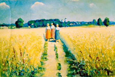 Három nő az úton, 1927 után alkotó: Kazimir Severinovich Malevich