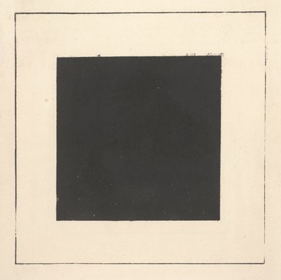 Fekete négyzet a "Szuprematizmus: 34 rajz" című kötetből. alkotó: Kazimir Severinovich Malevich